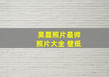 吴磊照片最帅照片大全 壁纸